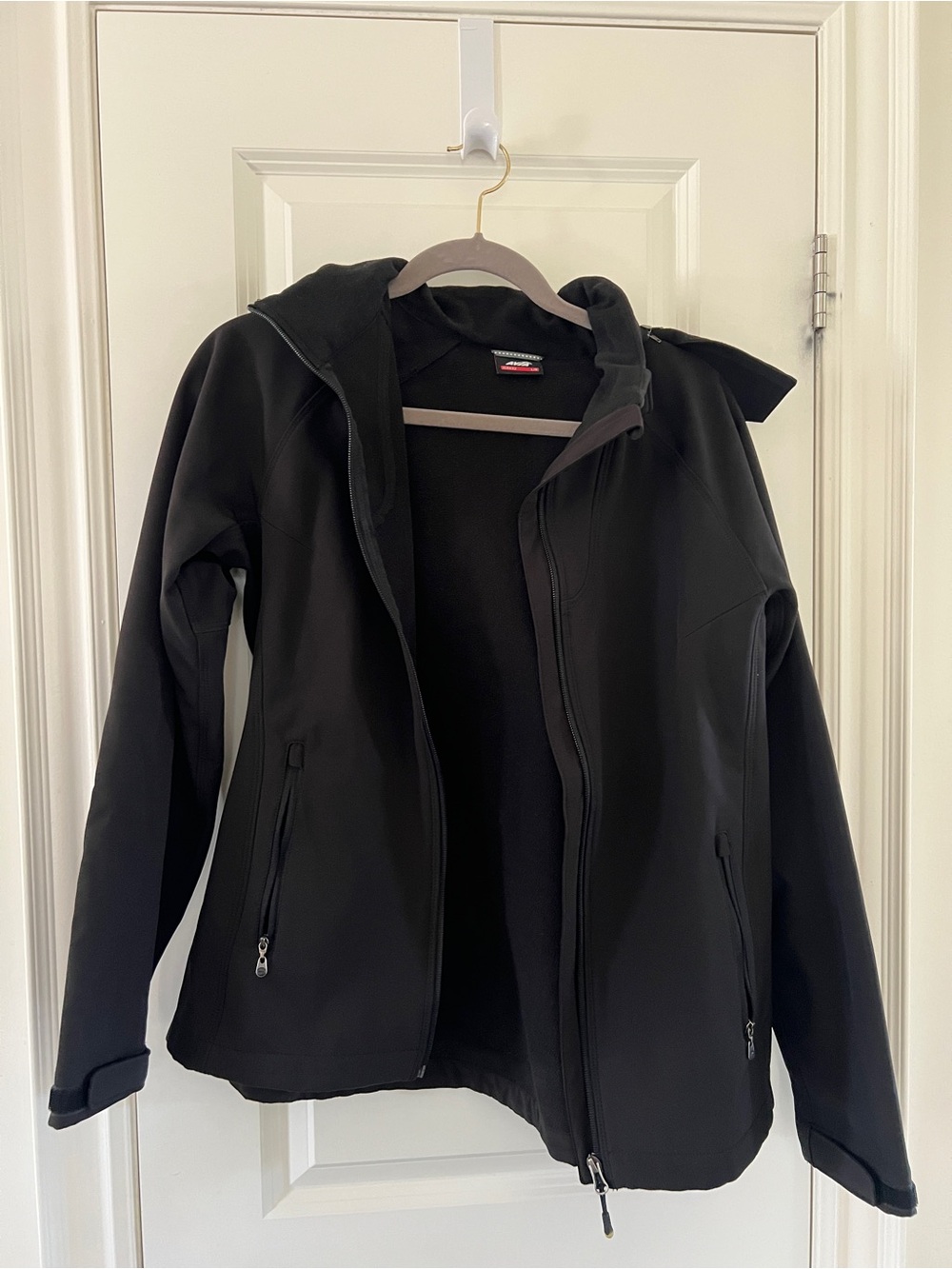 Avia Black Hooded Utility Softshell Jacket